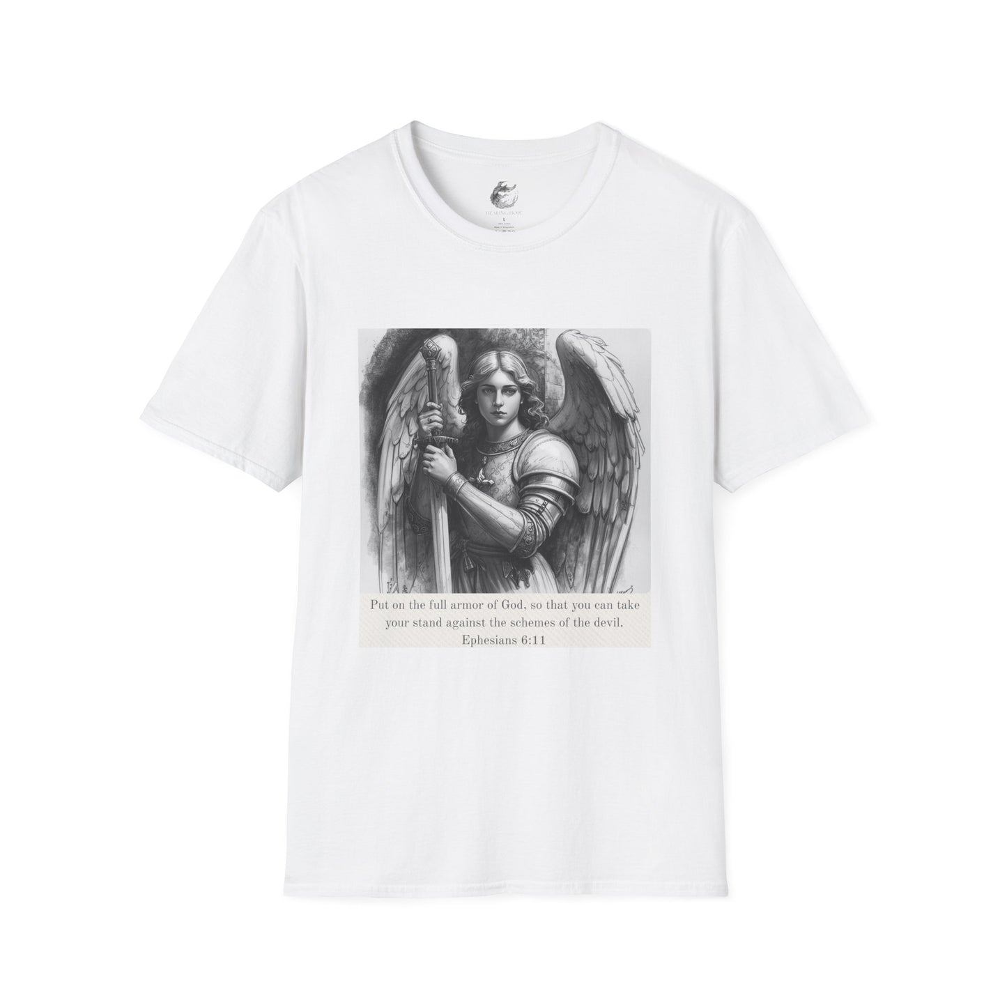 Angel Warrior Graphic T-Shirt - Ephesians 6:11 Design