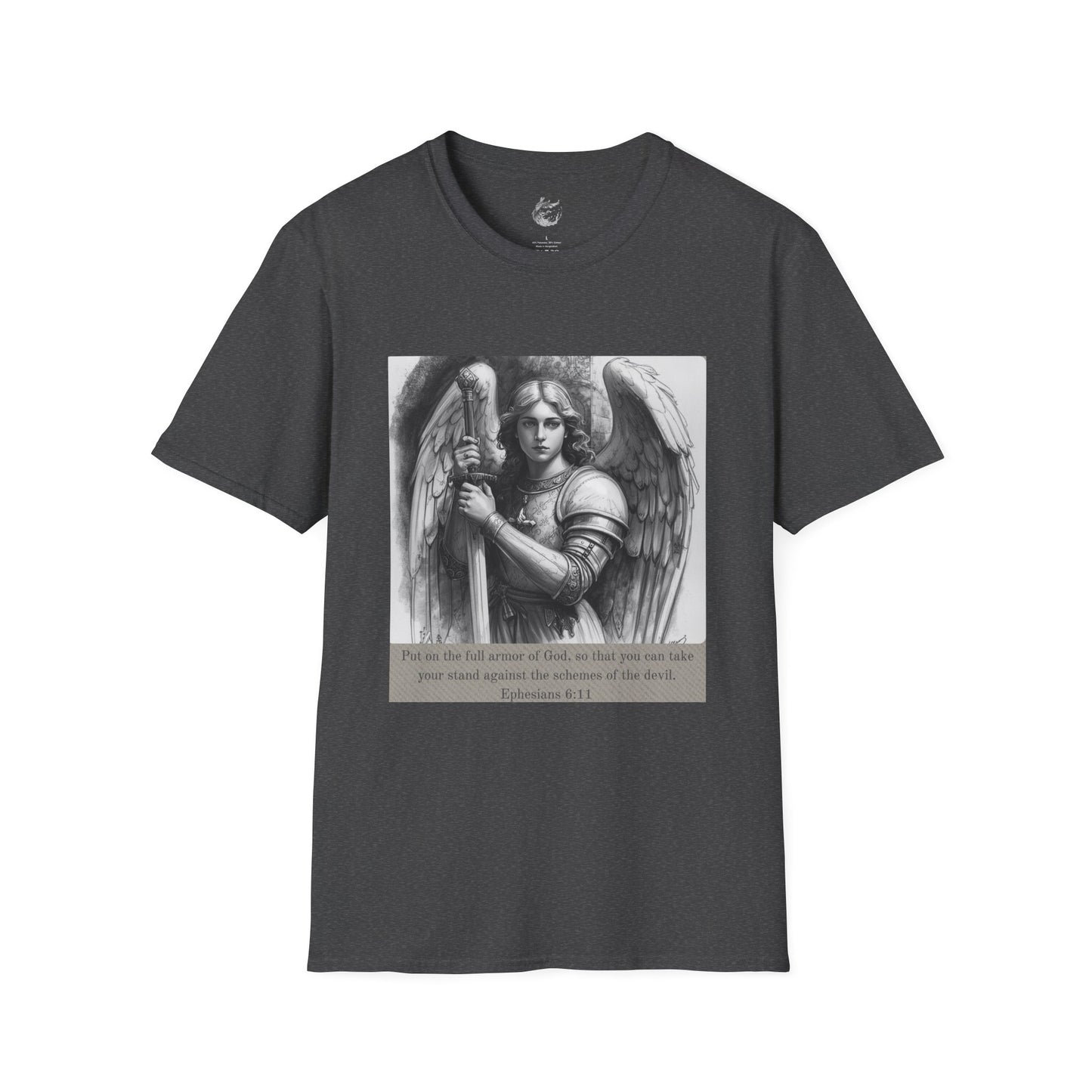Angel Warrior Graphic T-Shirt - Ephesians 6:11 Design