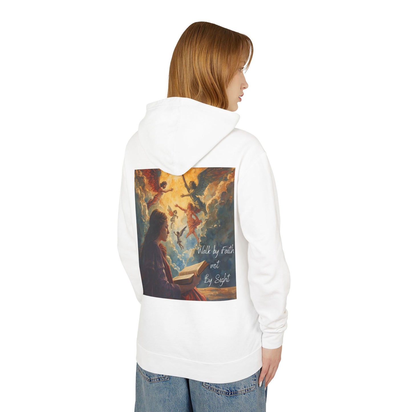 Inspirational Faith Hoodie - 'Walk by Faith, Not by Sight'