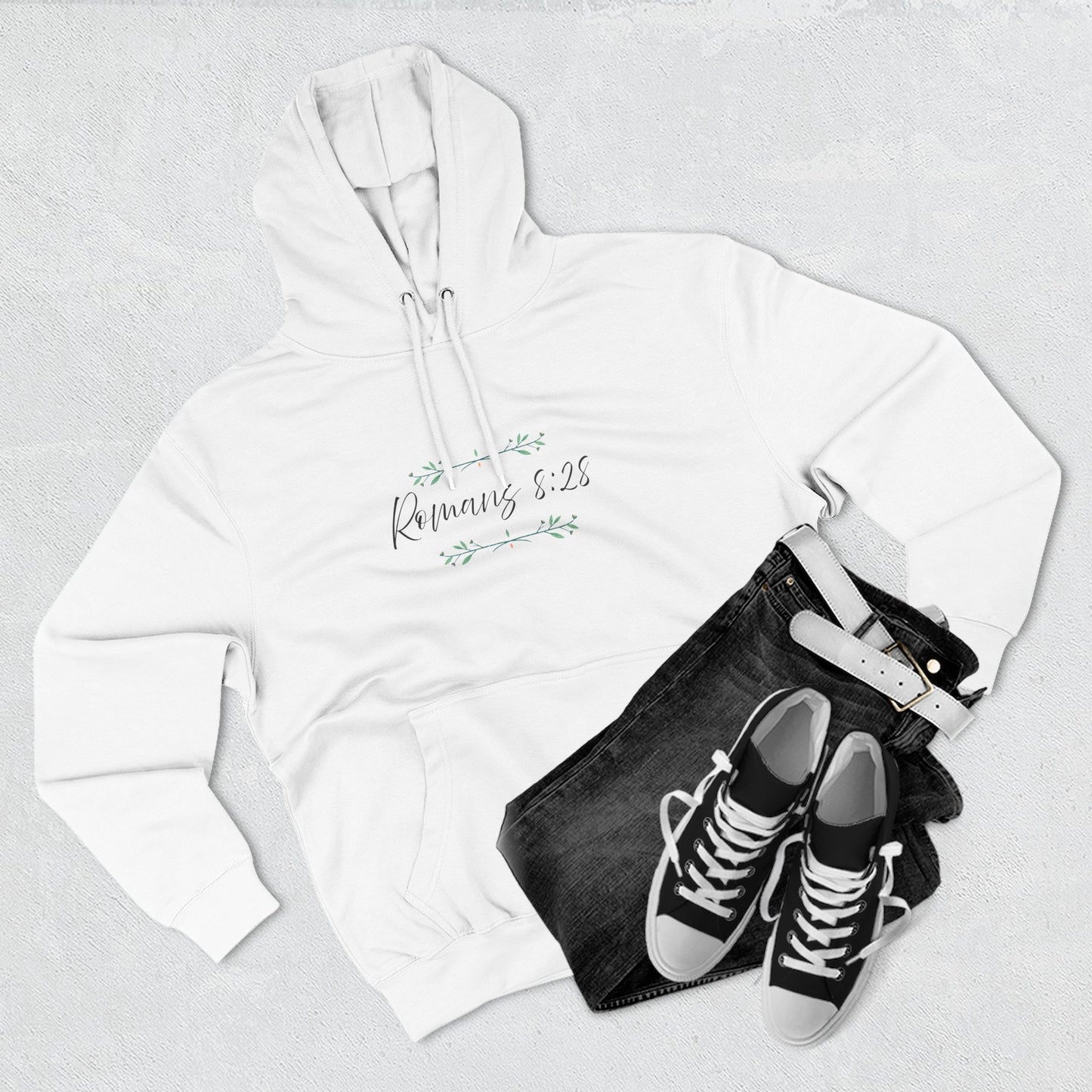 Inspiring Fleece Hoodie for Spiritual Comfort, Motivational Gift, Everyday Wear, Religious Apparel, Cozy Hoodie for Hope