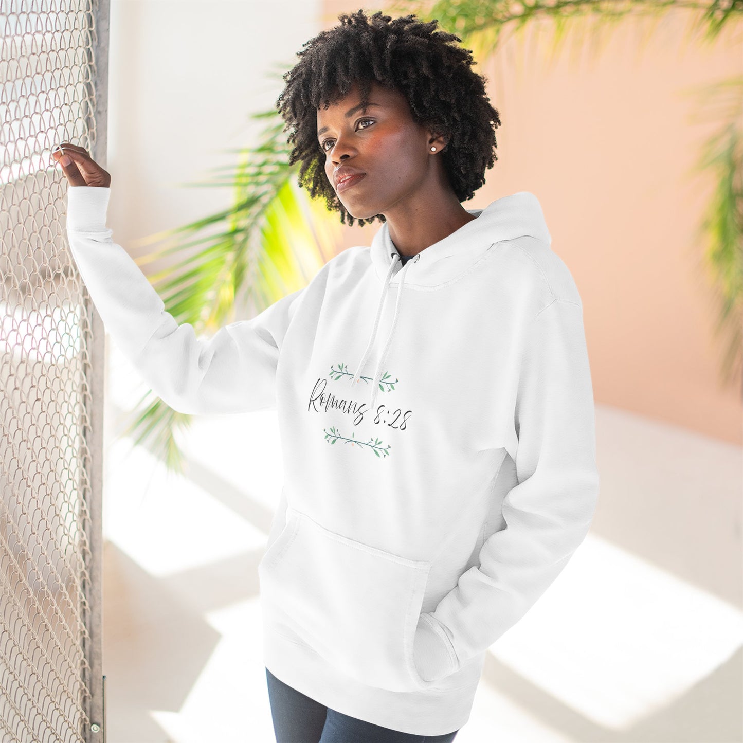Inspiring Fleece Hoodie for Spiritual Comfort, Motivational Gift, Everyday Wear, Religious Apparel, Cozy Hoodie for Hope