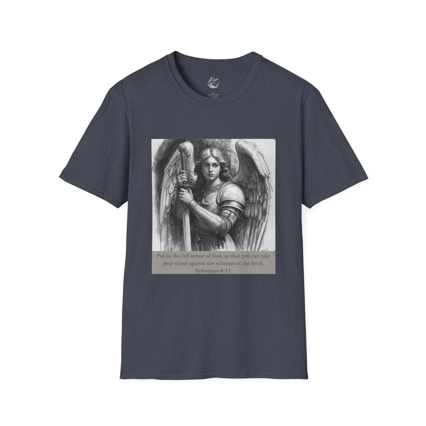 Angel Warrior Graphic T-Shirt - Ephesians 6:11 Design
