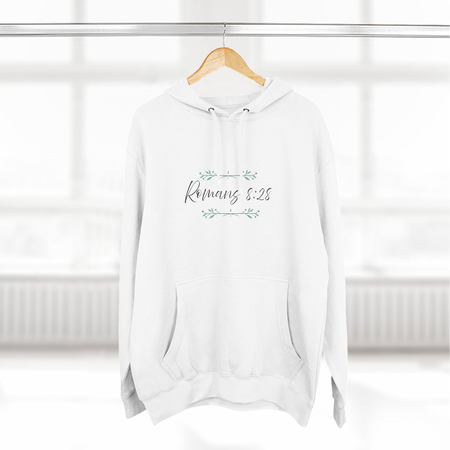 Inspiring Fleece Hoodie for Spiritual Comfort, Motivational Gift, Everyday Wear, Religious Apparel, Cozy Hoodie for Hope