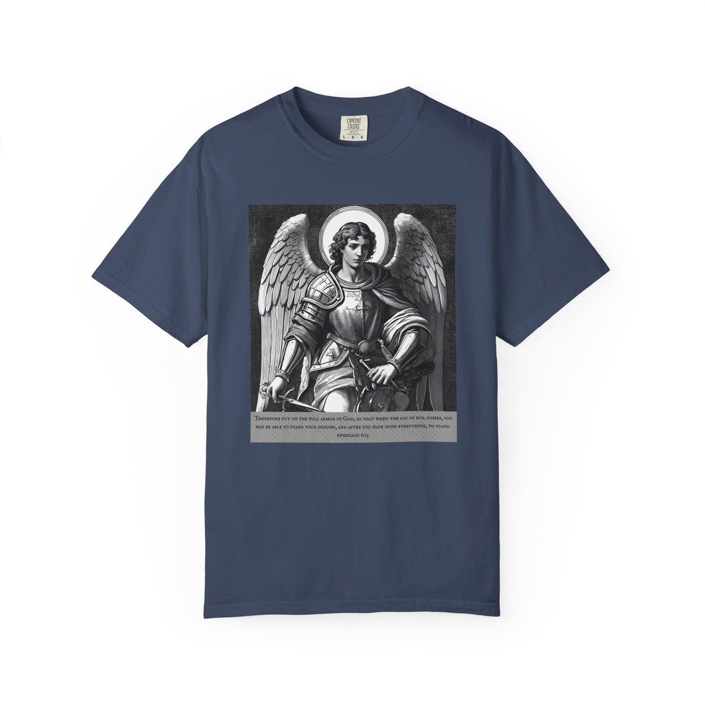Angel Graphic T-Shirt - Ephesians 6:13 Unisex Cotton Tee
