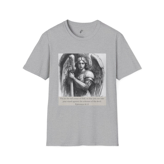 Angel Warrior Graphic T-Shirt - Ephesians 6:11 Design